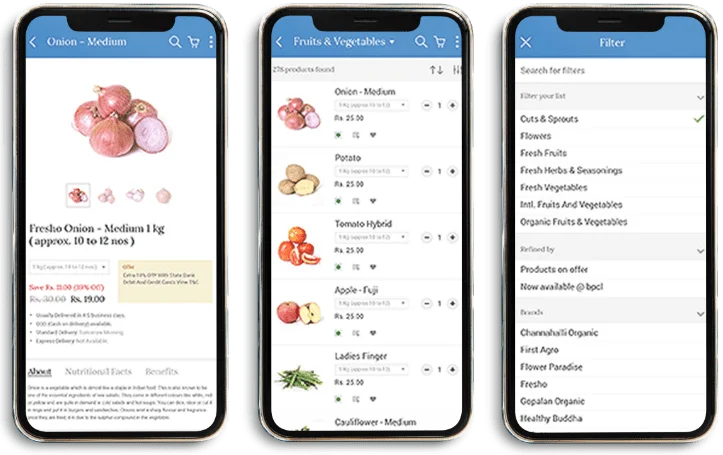 grocery store mobile app - acess from anywhere
