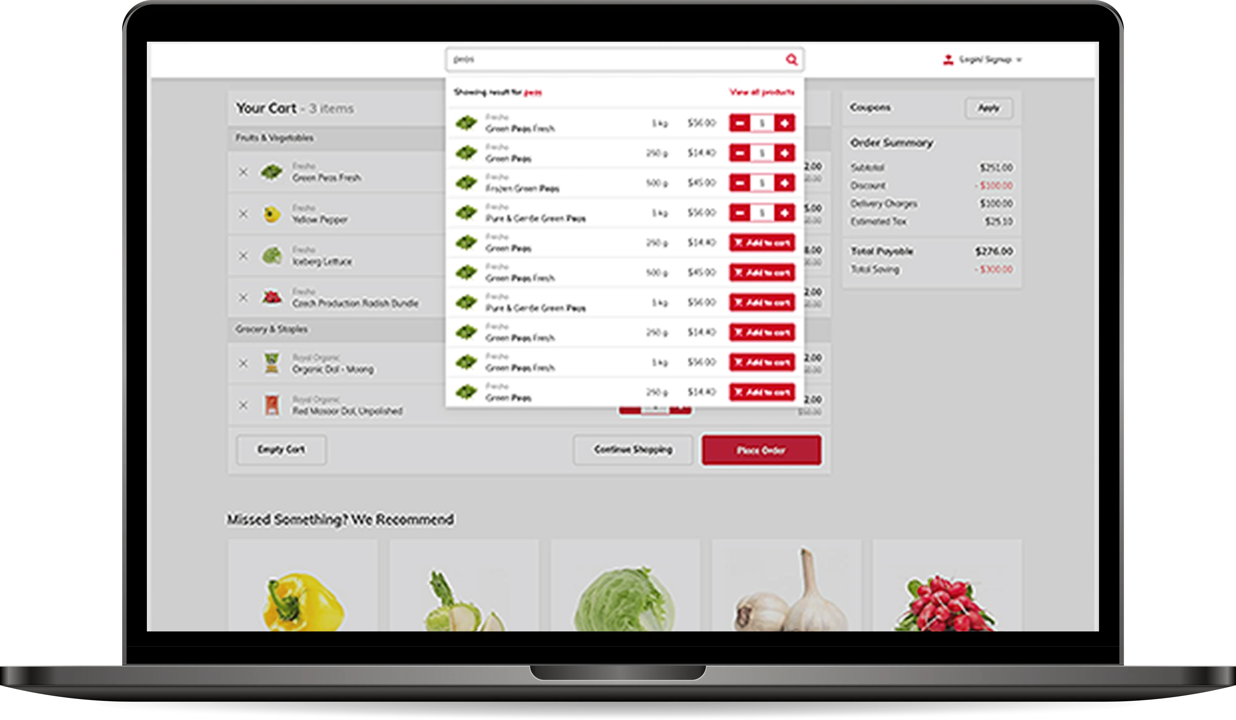 grocery store ecommerce solution - etail grocer